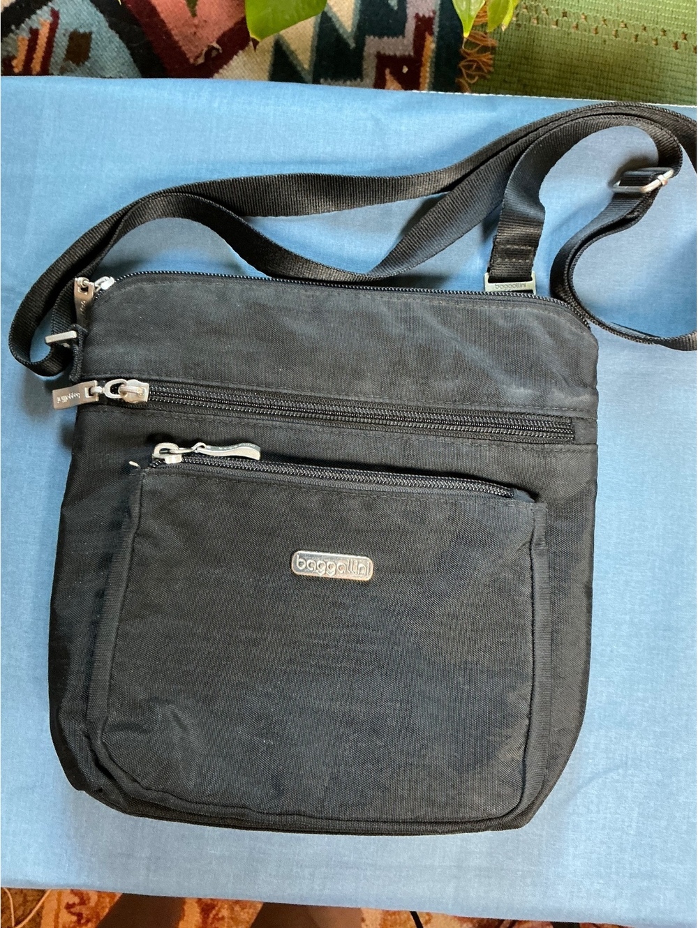 Baggallini Crossbody Bag Black Matching Wallet Travel